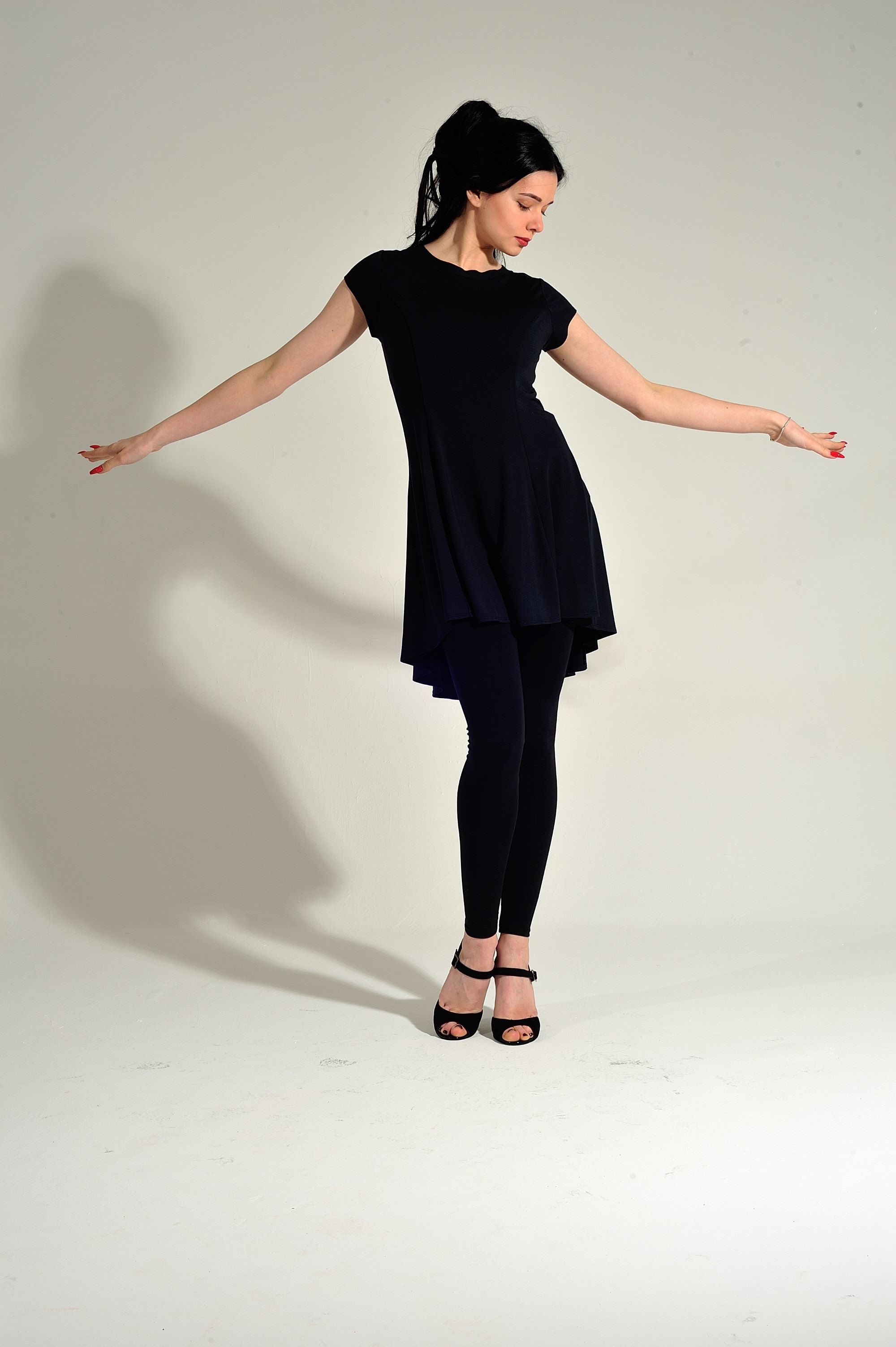Tanz-Tunikakleid Kira SM6015 Ozeanblau (133)