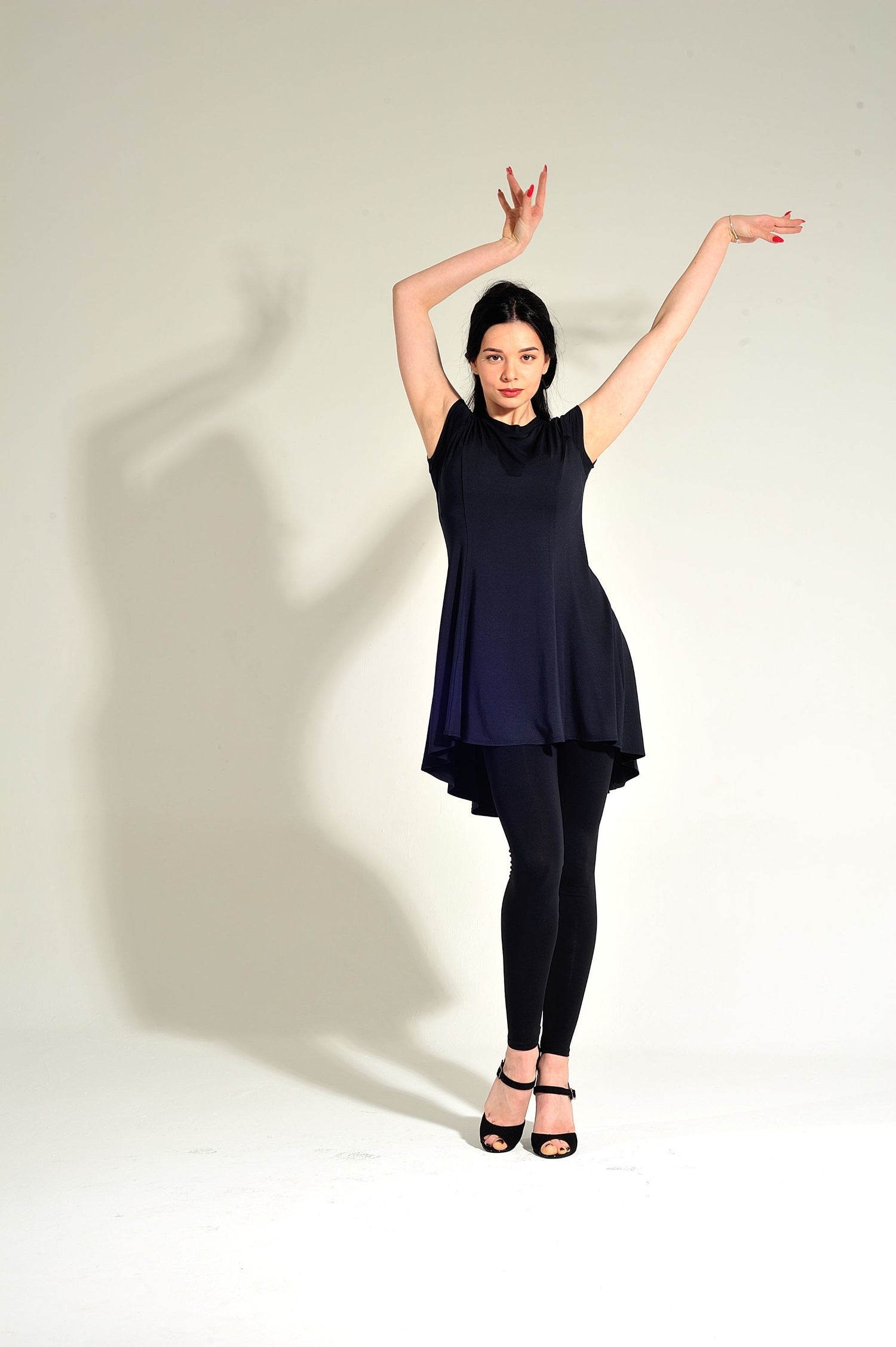 Dance Tunic Dress Kira SM6015 Ocean blue (133)