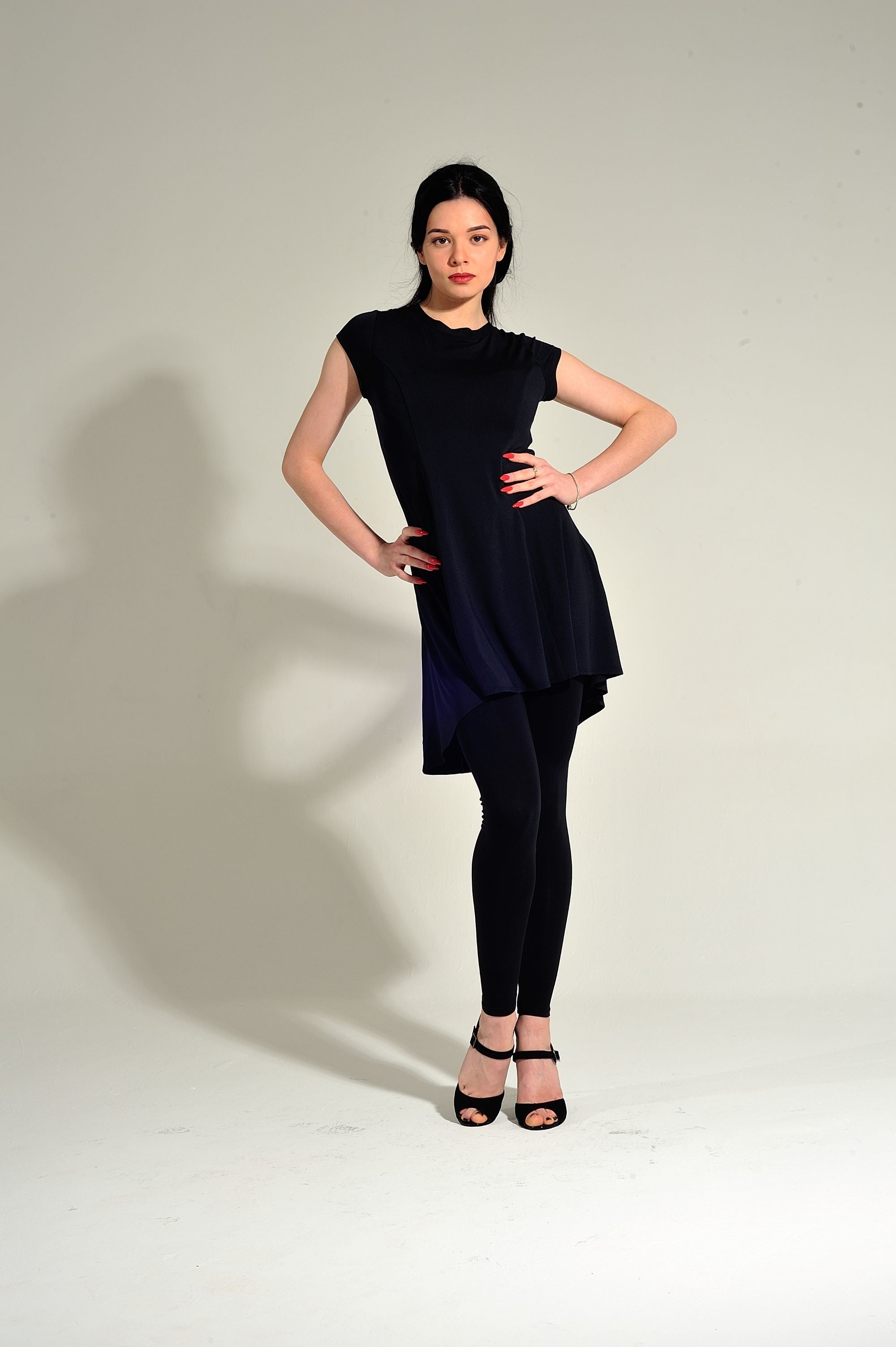Tanz-Tunikakleid Kira SM6015 Ozeanblau (133)