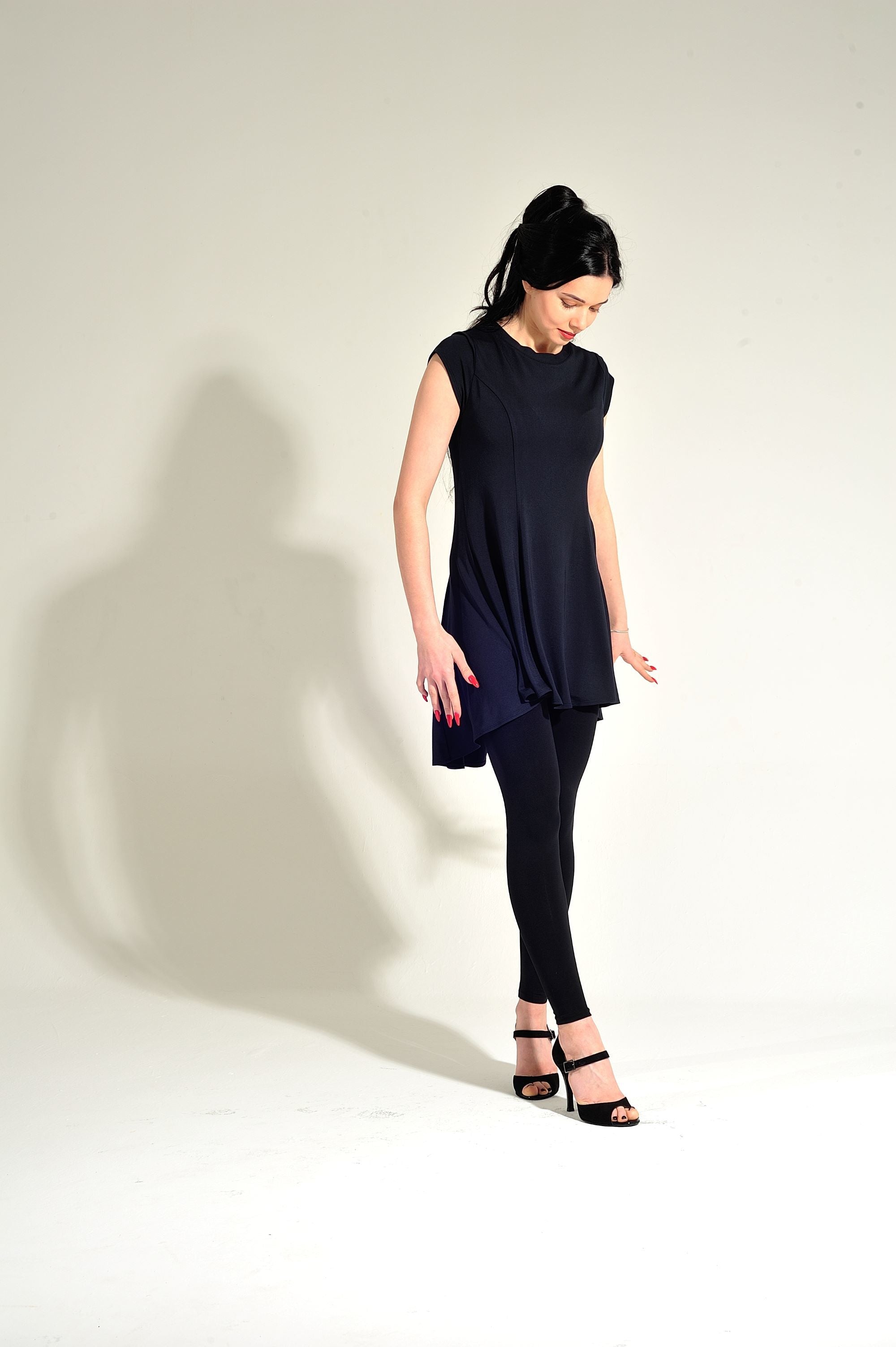 Tanz-Tunikakleid Kira SM6015 Ozeanblau (133)