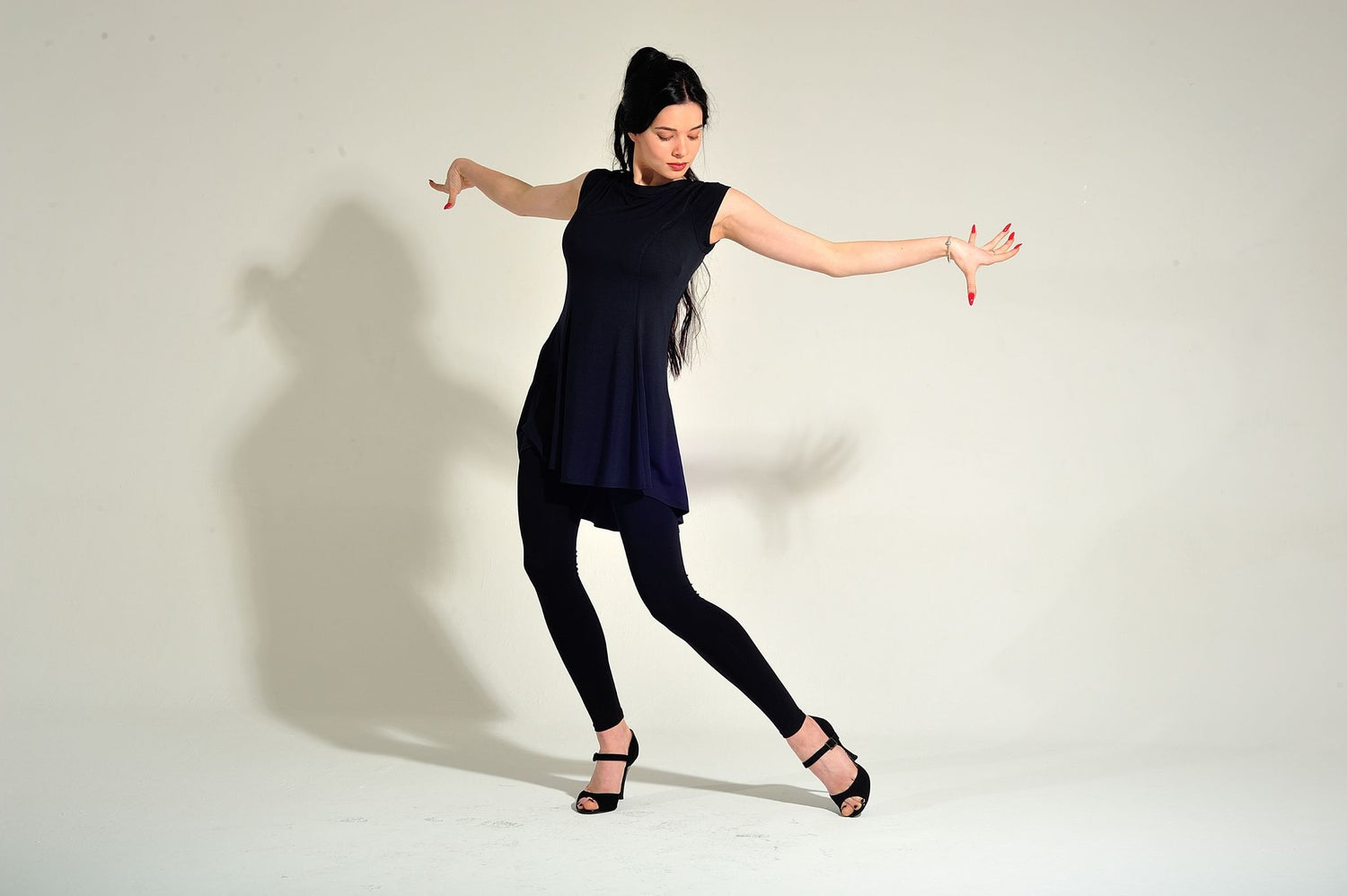 Dance Tunic Dress Kira SM6015 Ocean blue (133)