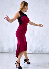 bordeux tango dress