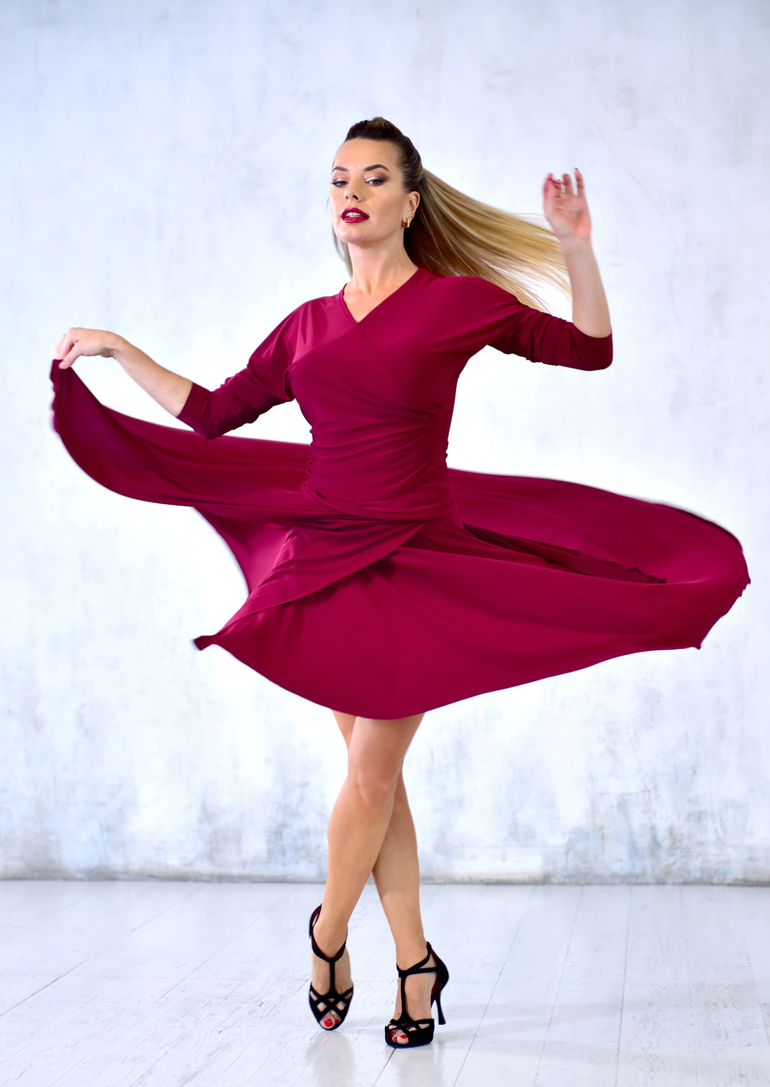 Dance Skirt Lidiya SM7131 Marsala (275)