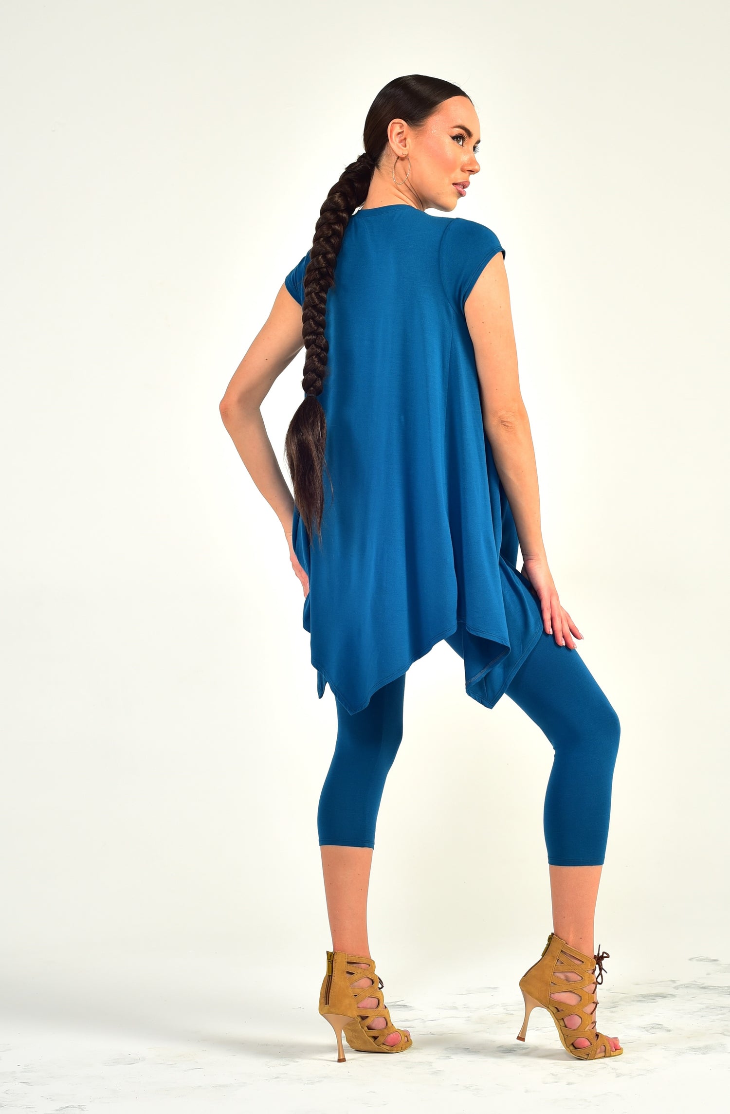 Tanz-Tunika-Kleid Zoe SM6011 Tiefschwarz (037)