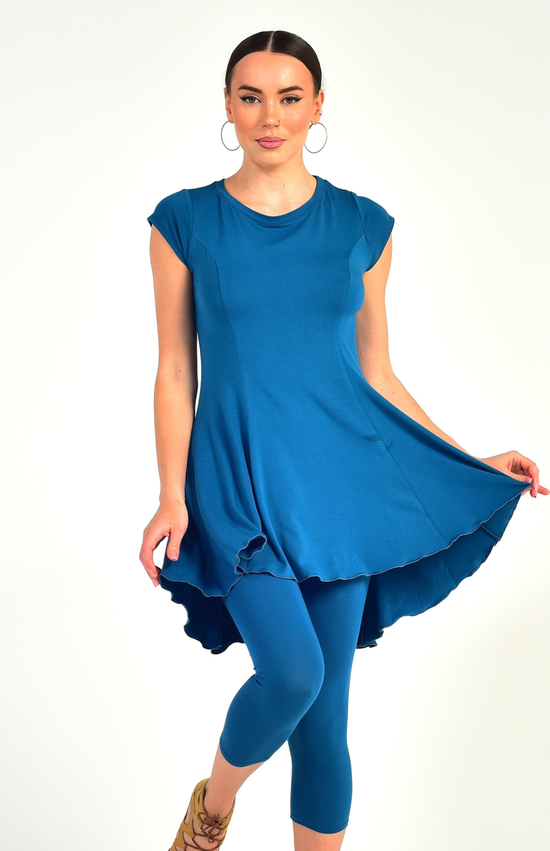 Tanz-Tunikakleid Kira SM6015 Ozeanblau (133)