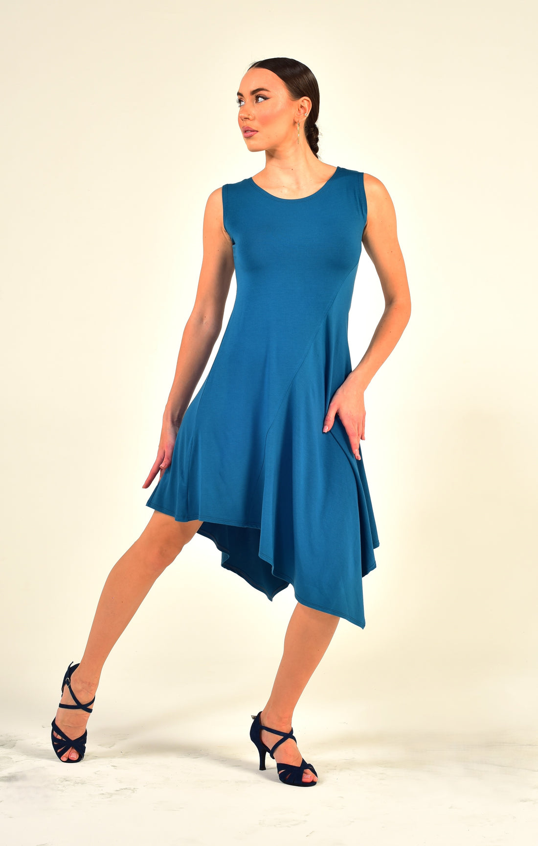 Dance Dress Stasy SM8008 Ocean blue (133)