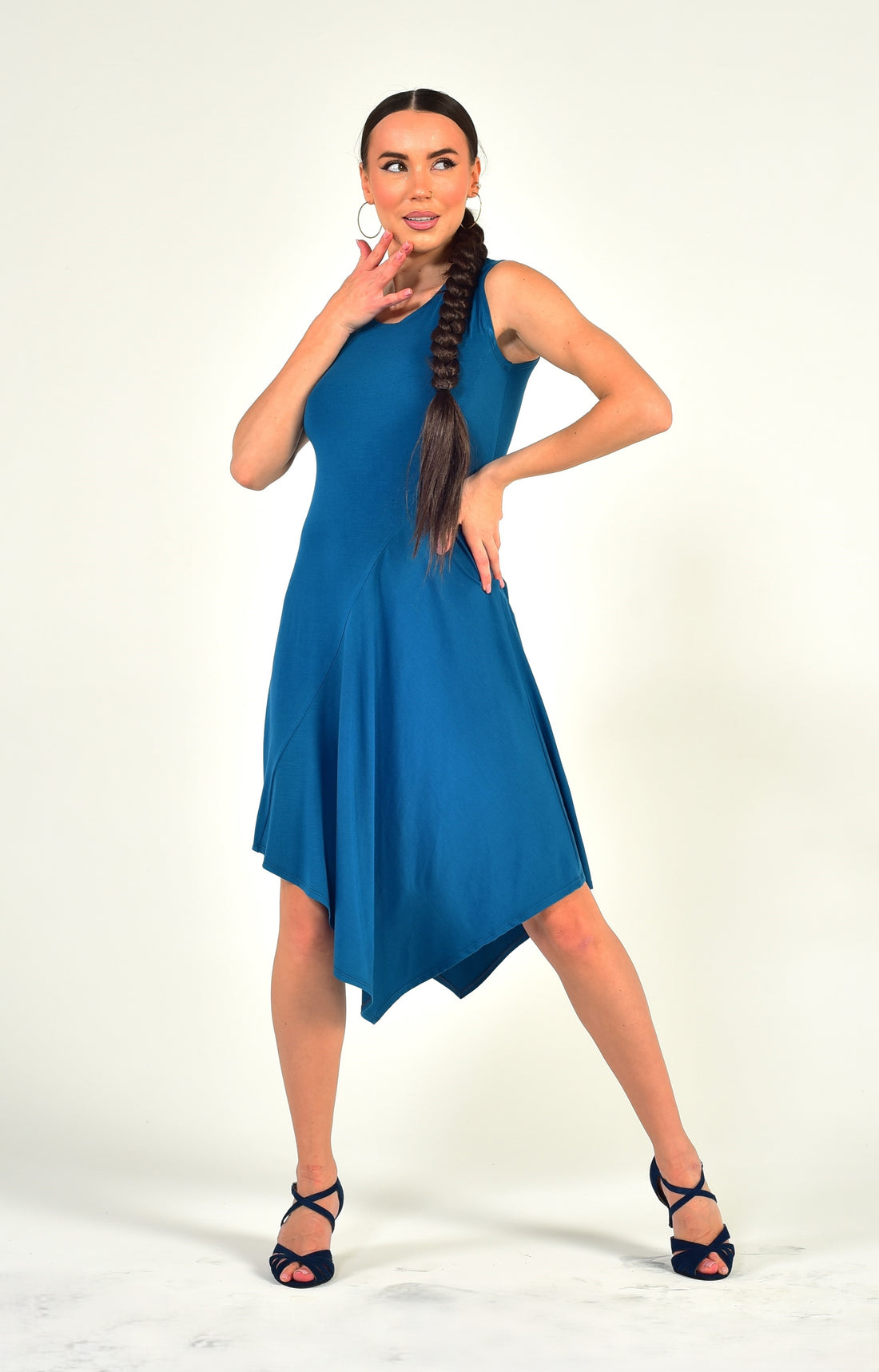 Dance Dress Stasy SM8008 Ocean blue (133)