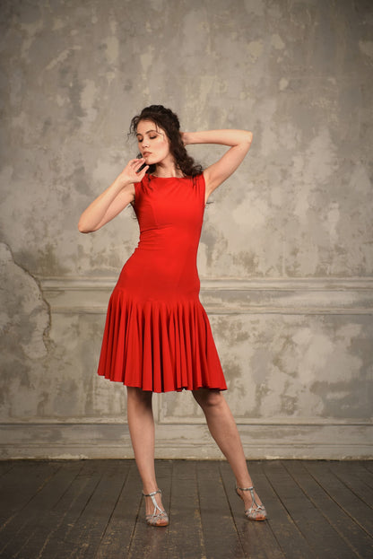 red salsa dress Salsa Dress Rosario SM8009 Classic red (013) – danceeverywear